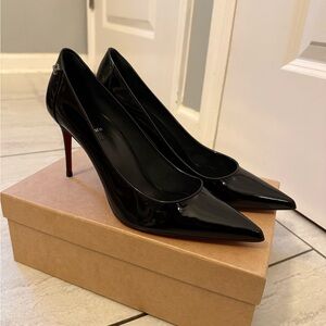 Christian Louboutin Black and Red Heels
